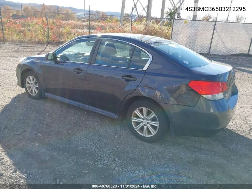 2011 Subaru Legacy 2.5I Premium VIN: 4S3BMCB65B3212295 Lot: 40768520