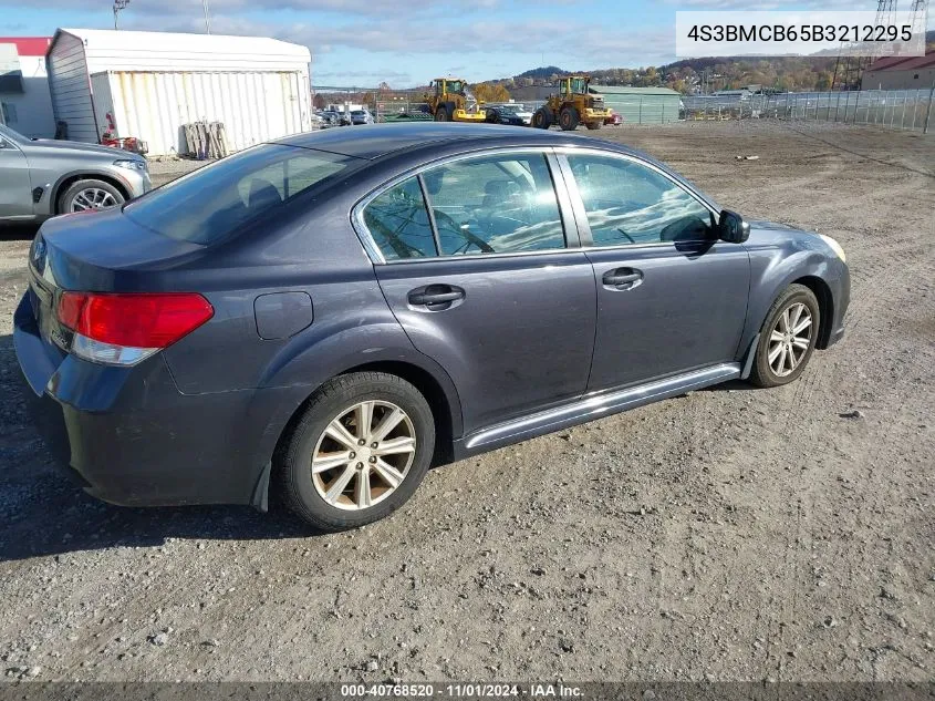 2011 Subaru Legacy 2.5I Premium VIN: 4S3BMCB65B3212295 Lot: 40768520