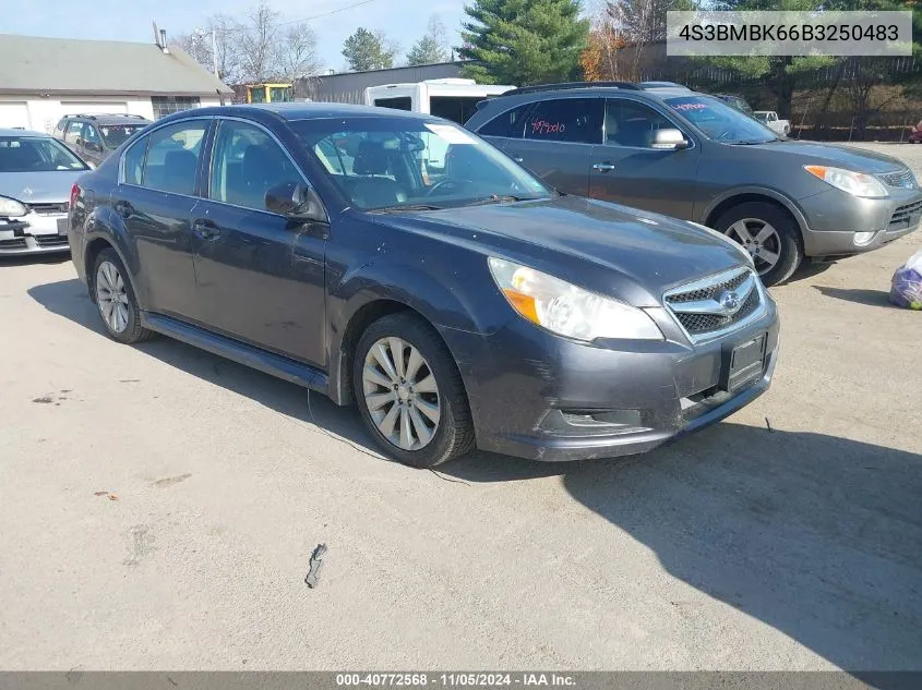 2011 Subaru Legacy 2.5I Limited VIN: 4S3BMBK66B3250483 Lot: 40772568