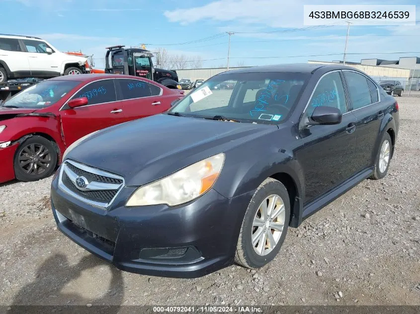 2011 Subaru Legacy 2.5I Premium VIN: 4S3BMBG68B3246539 Lot: 40792041