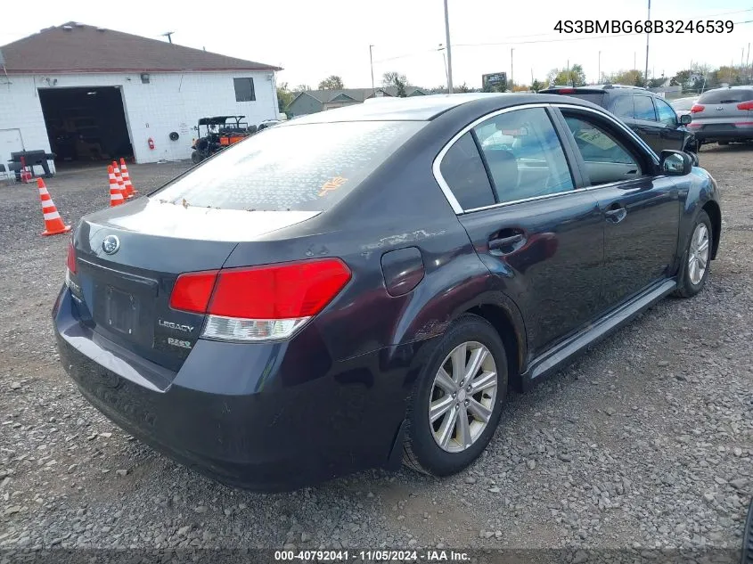 2011 Subaru Legacy 2.5I Premium VIN: 4S3BMBG68B3246539 Lot: 40792041