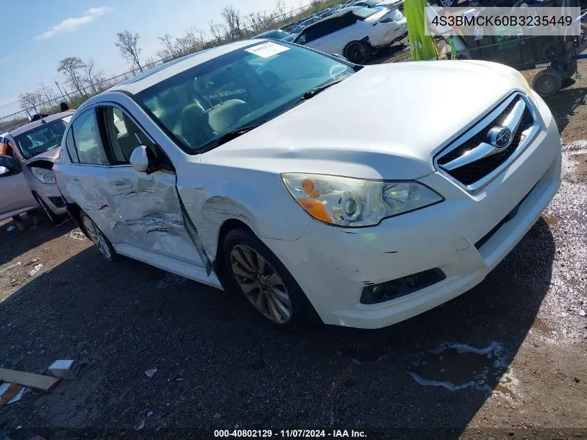 2011 Subaru Legacy 2.5I Limited VIN: 4S3BMCK60B3235449 Lot: 40802129