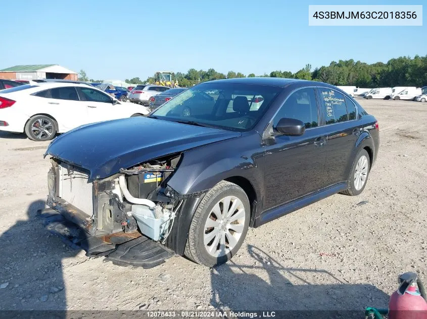 2012 Subaru Legacy VIN: 4S3BMJM63C2018356 Lot: 12078433