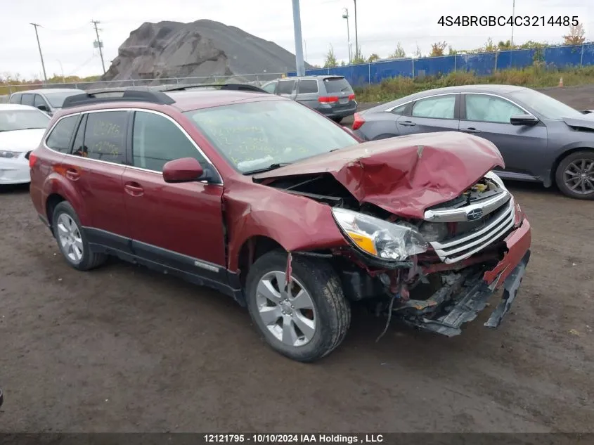 2012 Subaru Legacy Outback VIN: 4S4BRGBC4C3214485 Lot: 12121795