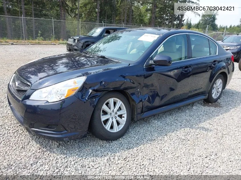 2012 Subaru Legacy 2.5I Premium VIN: 4S3BMBC67C3042421 Lot: 40077920