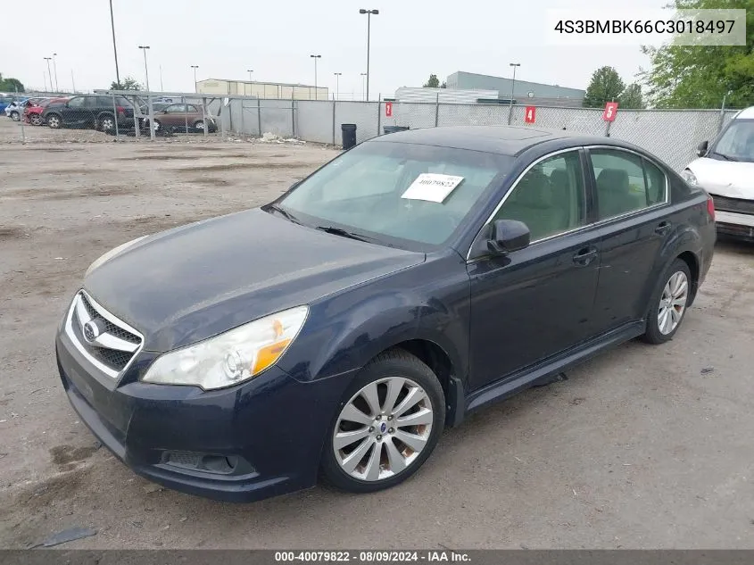 4S3BMBK66C3018497 2012 Subaru Legacy 2.5I Limited