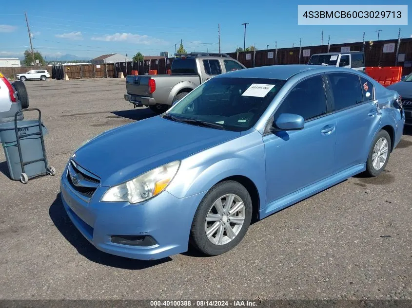 2012 Subaru Legacy 2.5I Premium VIN: 4S3BMCB60C3029713 Lot: 40100388