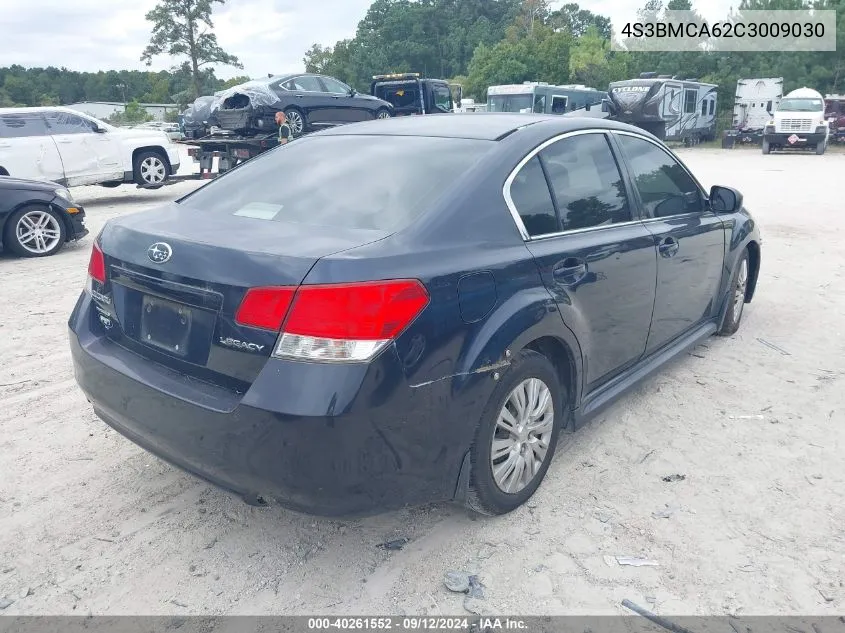 4S3BMCA62C3009030 2012 Subaru Legacy 2.5I