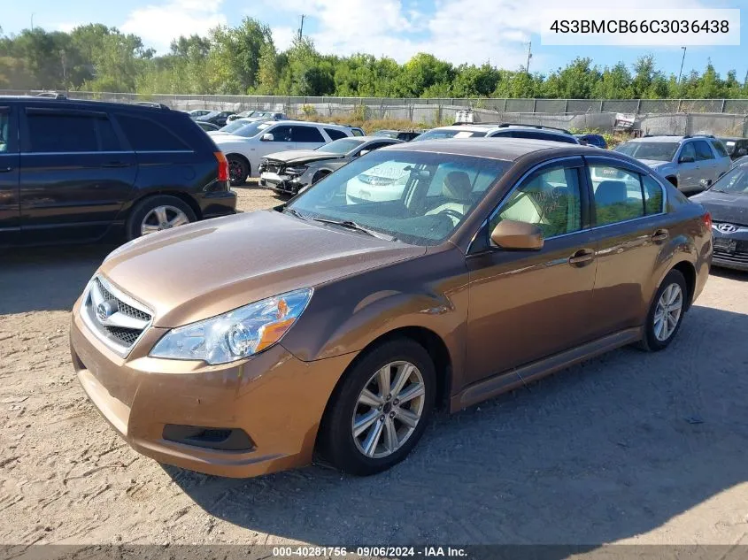 2012 Subaru Legacy 2.5I Premium VIN: 4S3BMCB66C3036438 Lot: 40281756