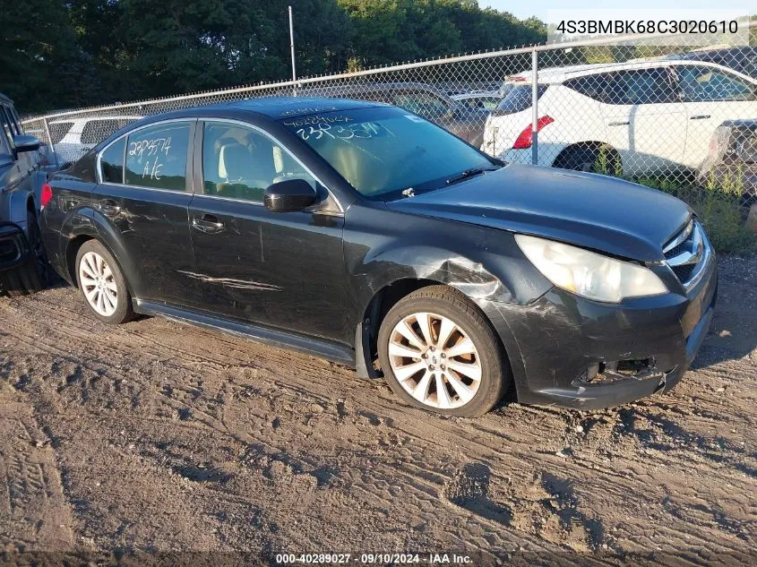 2012 Subaru Legacy 2.5I Limited VIN: 4S3BMBK68C3020610 Lot: 40289027