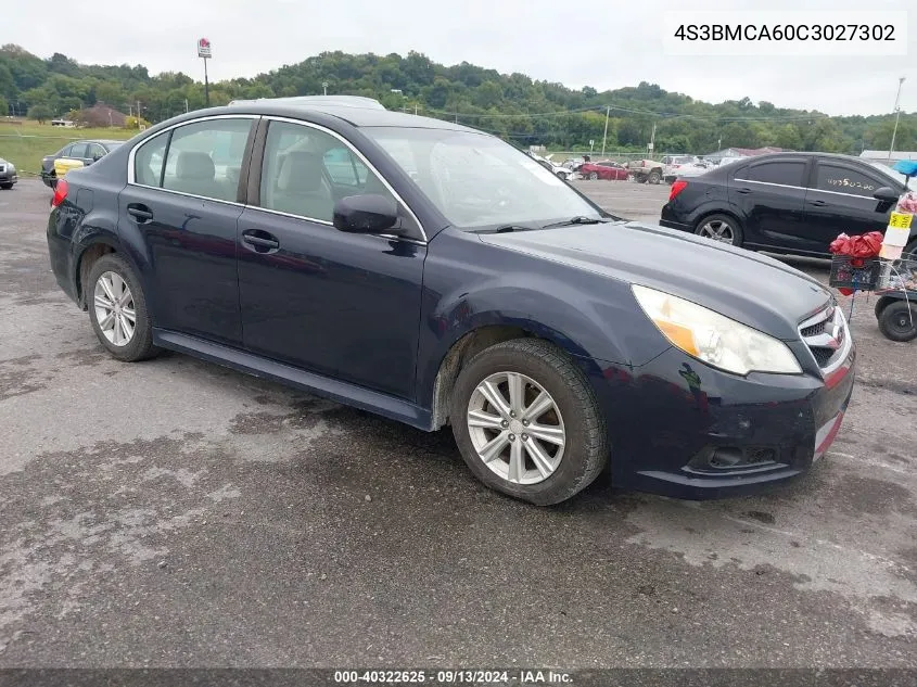 2012 Subaru Legacy 2.5I VIN: 4S3BMCA60C3027302 Lot: 40322625