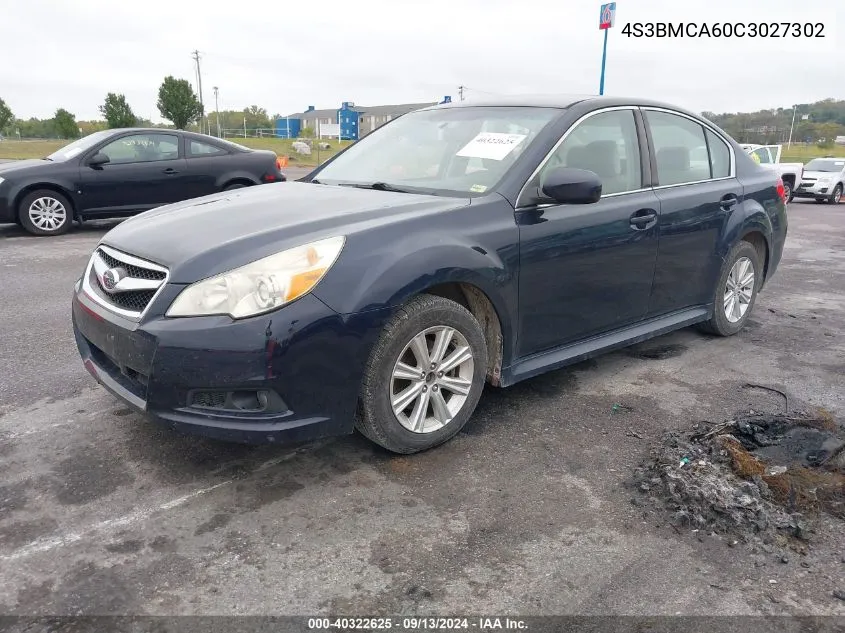 2012 Subaru Legacy 2.5I VIN: 4S3BMCA60C3027302 Lot: 40322625