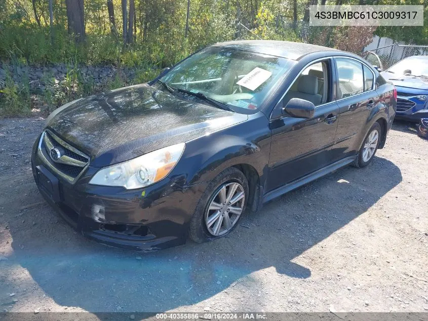 2012 Subaru Legacy 2.5I Premium VIN: 4S3BMBC61C3009317 Lot: 40355886