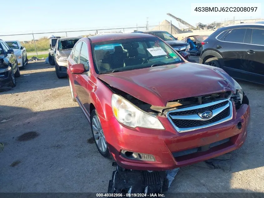 2012 Subaru Legacy 3.6R Limited VIN: 4S3BMDJ62C2008097 Lot: 40382956