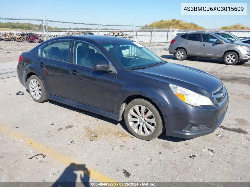 2012 Subaru Legacy 2.5I Limited VIN: 4S3BMCJ6XC3015609 Lot: 40449273