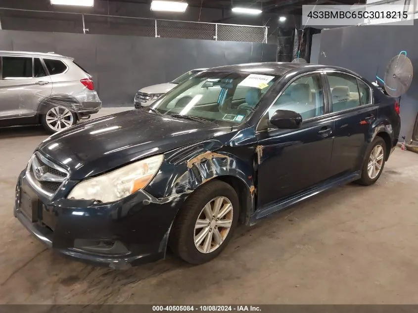 2012 Subaru Legacy 2.5I Premium VIN: 4S3BMBC65C3018215 Lot: 40505084