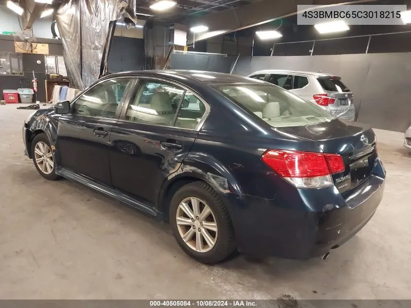 2012 Subaru Legacy 2.5I Premium VIN: 4S3BMBC65C3018215 Lot: 40505084