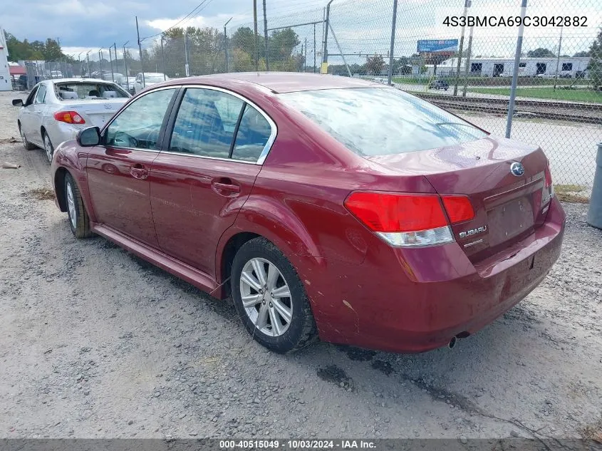 2012 Subaru Legacy 2.5I VIN: 4S3BMCA69C3042882 Lot: 40515049