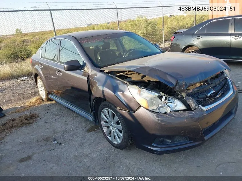 2012 Subaru Legacy 2.5I Limited VIN: 4S3BMBJ69C3024151 Lot: 40523257