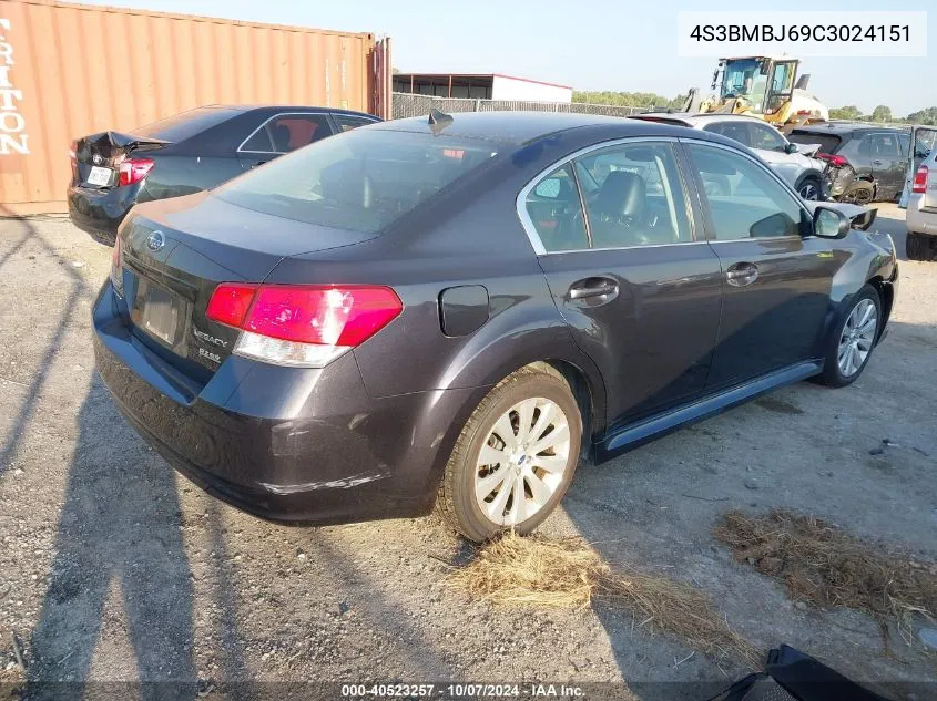 2012 Subaru Legacy 2.5I Limited VIN: 4S3BMBJ69C3024151 Lot: 40523257