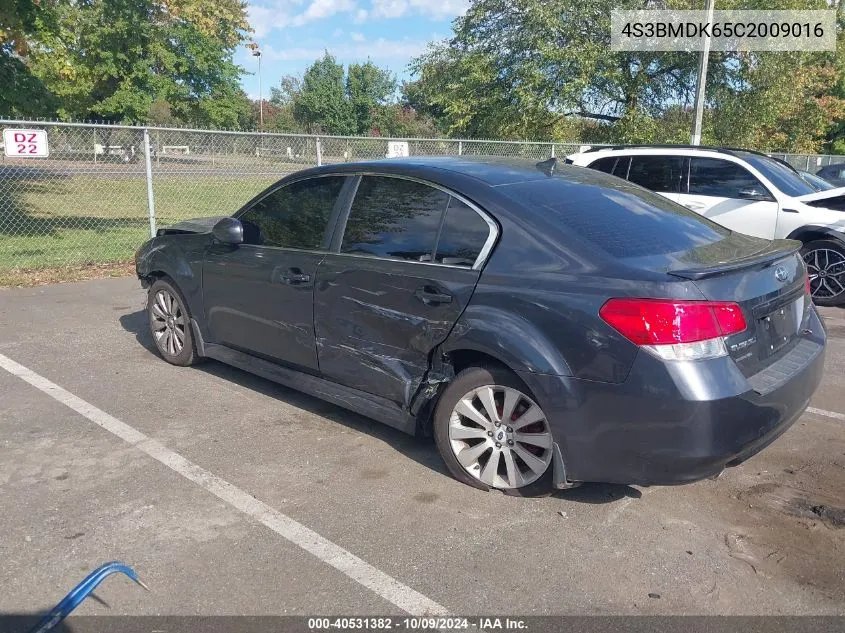 2012 Subaru Legacy 3.6R Limited VIN: 4S3BMDK65C2009016 Lot: 40531382