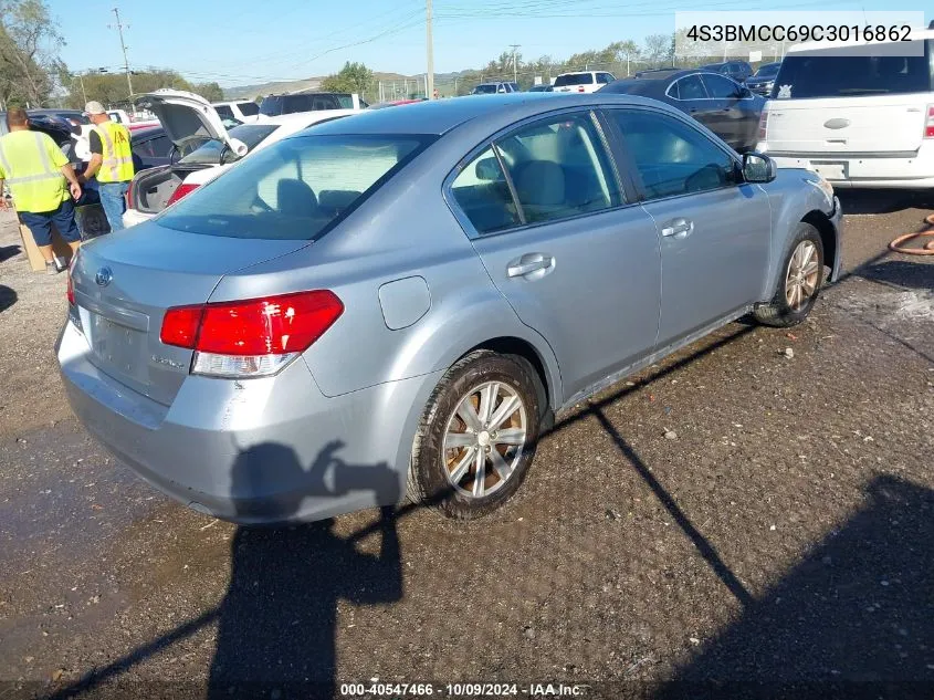 2012 Subaru Legacy 2.5I Premium VIN: 4S3BMCC69C3016862 Lot: 40547466