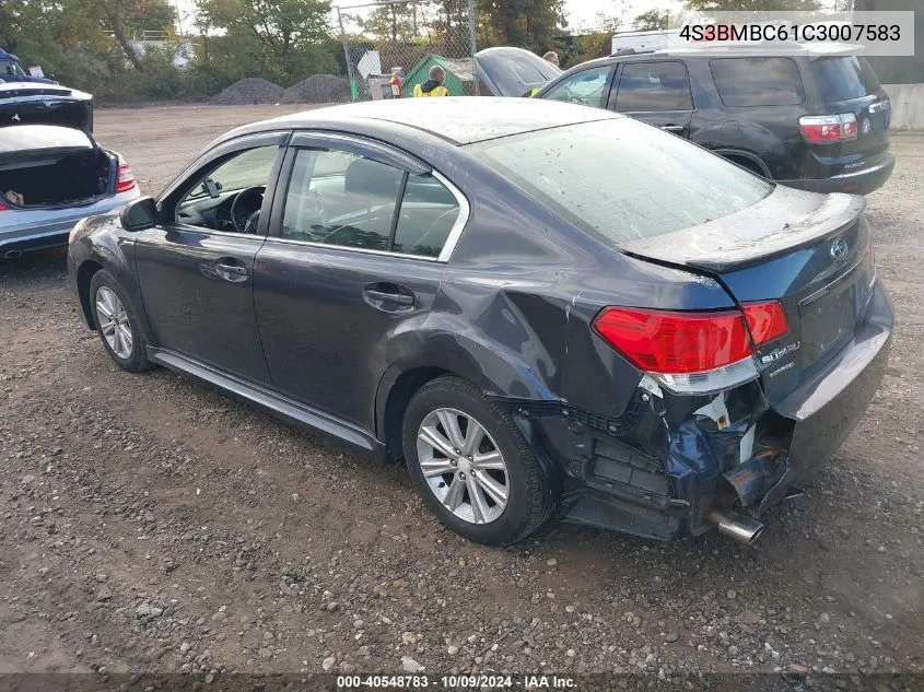 2012 Subaru Legacy 2.5I Premium VIN: 4S3BMBC61C3007583 Lot: 40548783