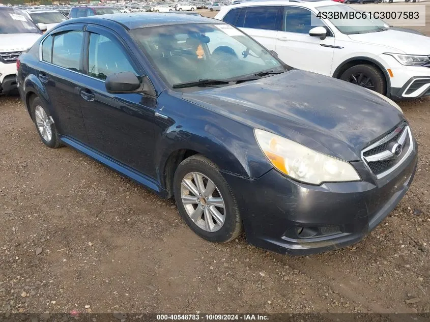 2012 Subaru Legacy 2.5I Premium VIN: 4S3BMBC61C3007583 Lot: 40548783