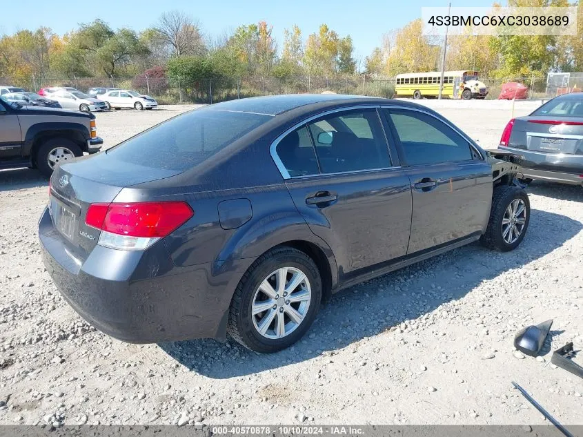 2012 Subaru Legacy 2.5I Premium VIN: 4S3BMCC6XC3038689 Lot: 40570878