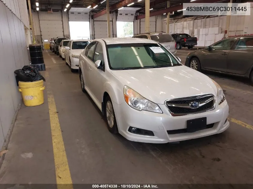 2012 Subaru Legacy 2.5I Premium VIN: 4S3BMBC69C3011445 Lot: 40574338