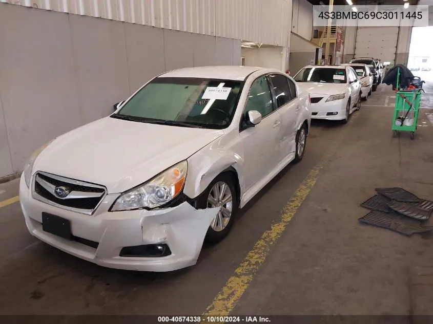 2012 Subaru Legacy 2.5I Premium VIN: 4S3BMBC69C3011445 Lot: 40574338