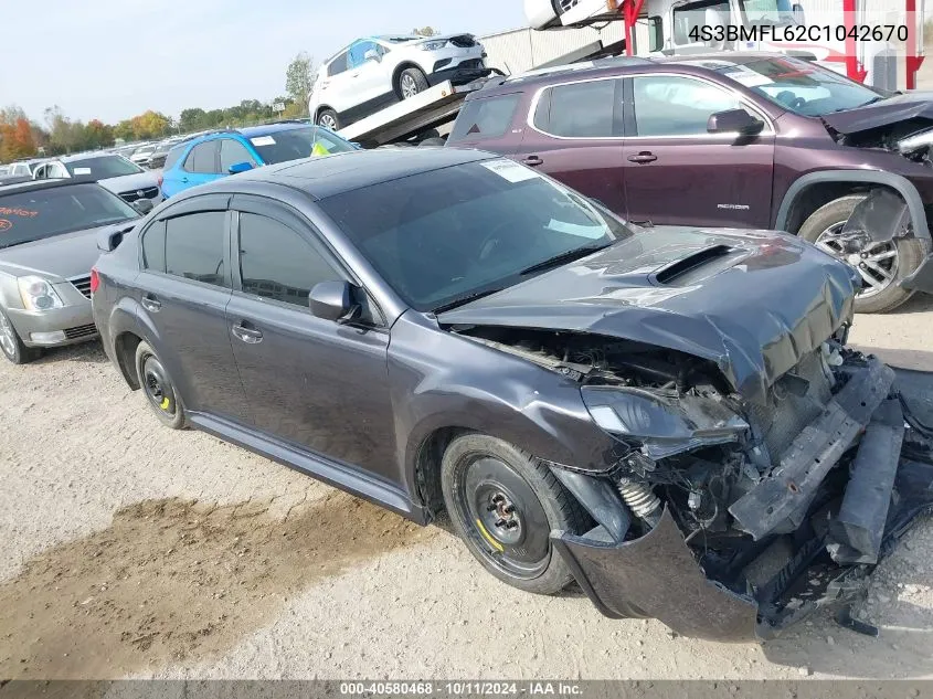 4S3BMFL62C1042670 2012 Subaru Legacy 2.5Gt Limited