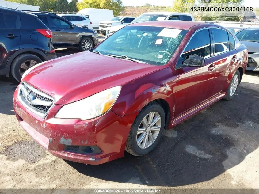 2012 Subaru Legacy 2.5I Premium VIN: 4S3BMCC6XC3004168 Lot: 40628826