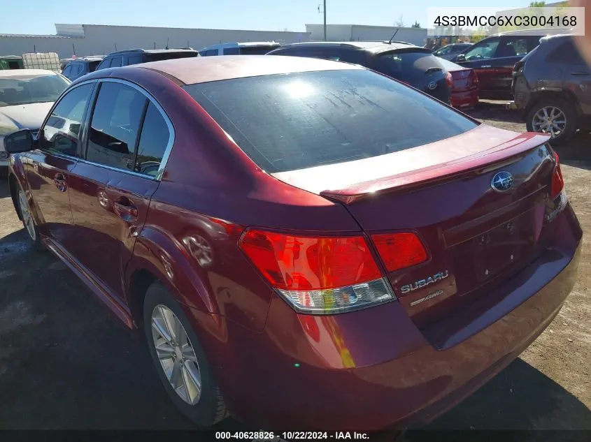 2012 Subaru Legacy 2.5I Premium VIN: 4S3BMCC6XC3004168 Lot: 40628826