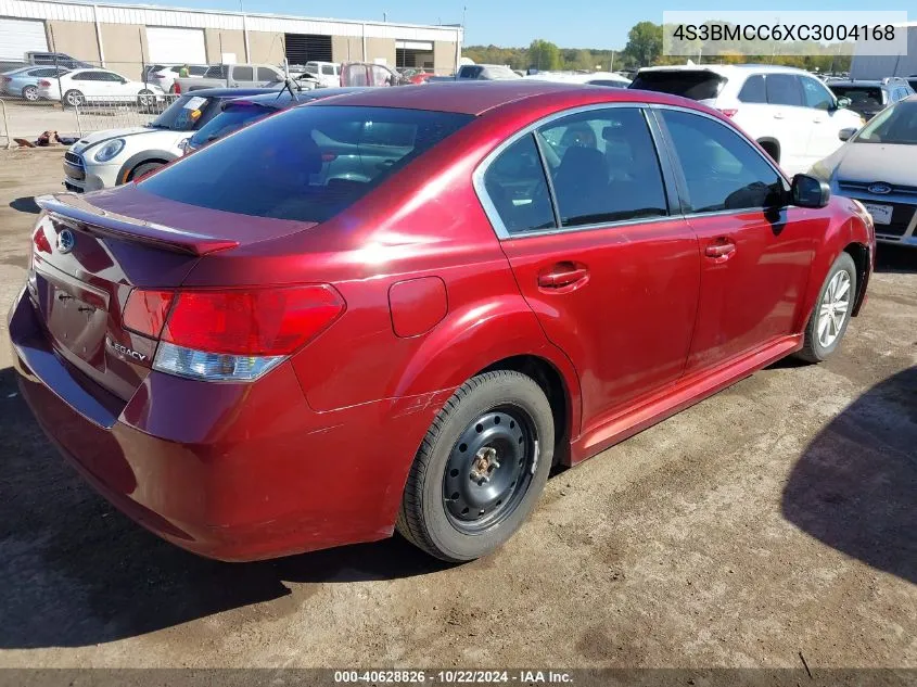 2012 Subaru Legacy 2.5I Premium VIN: 4S3BMCC6XC3004168 Lot: 40628826