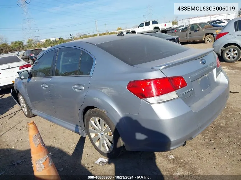 2012 Subaru Legacy 2.5I Limited VIN: 4S3BMCL63C3006019 Lot: 40653903