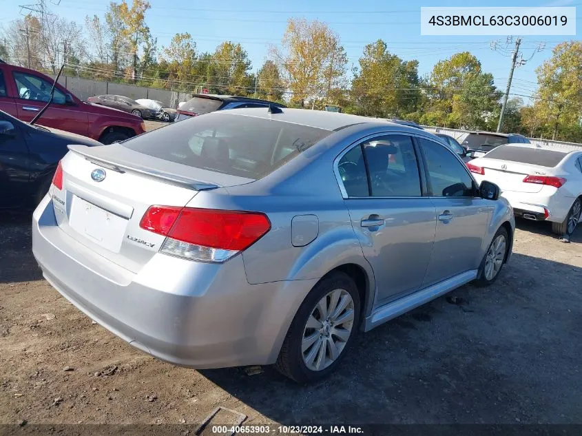 2012 Subaru Legacy 2.5I Limited VIN: 4S3BMCL63C3006019 Lot: 40653903