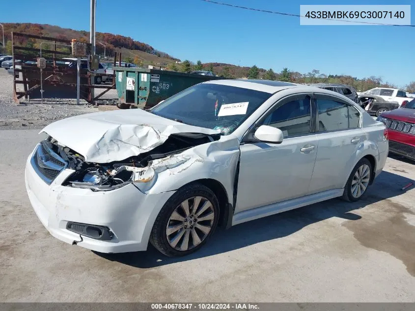 2012 Subaru Legacy 2.5I Limited VIN: 4S3BMBK69C3007140 Lot: 40678347