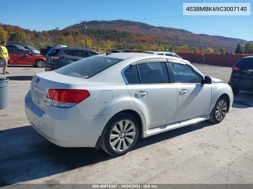 2012 Subaru Legacy 2.5I Limited VIN: 4S3BMBK69C3007140 Lot: 40678347