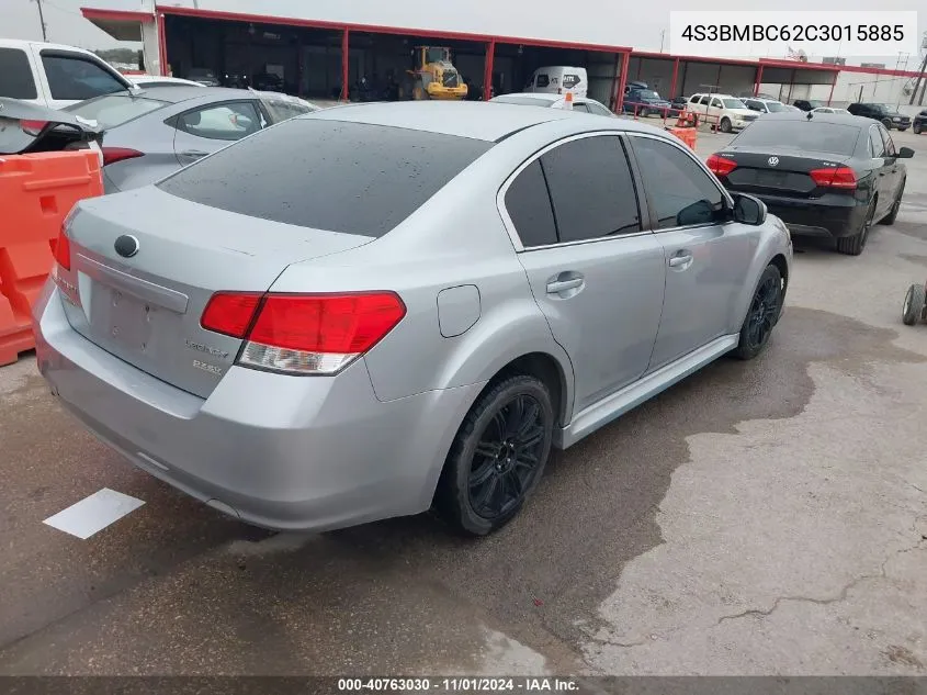 2012 Subaru Legacy 2.5I Premium VIN: 4S3BMBC62C3015885 Lot: 40763030