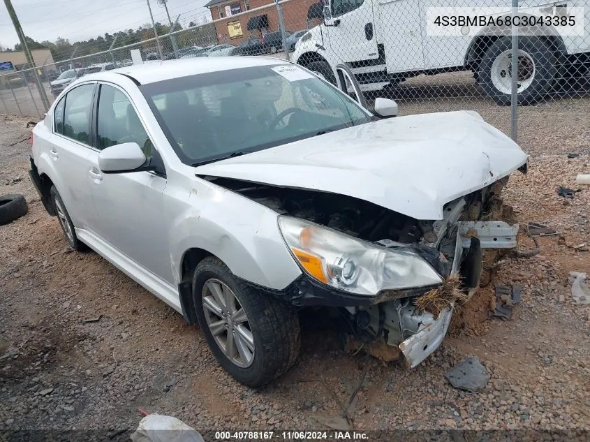 2012 Subaru Legacy 2.5I VIN: 4S3BMBA68C3043385 Lot: 40788167