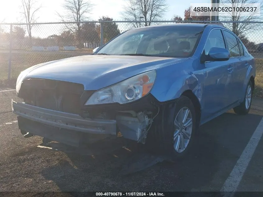 2012 Subaru Legacy 2.5I Premium VIN: 4S3BMAC62C1006237 Lot: 40790678