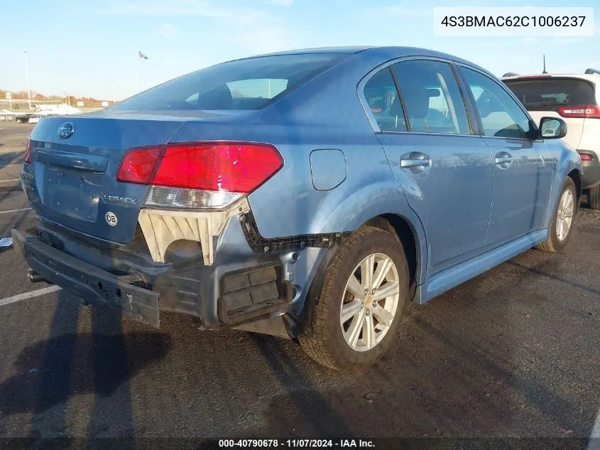 2012 Subaru Legacy 2.5I Premium VIN: 4S3BMAC62C1006237 Lot: 40790678