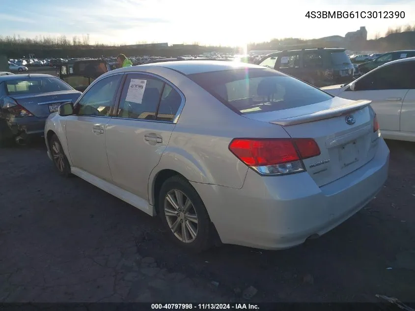 4S3BMBG61C3012390 2012 Subaru Legacy 2.5I Premium