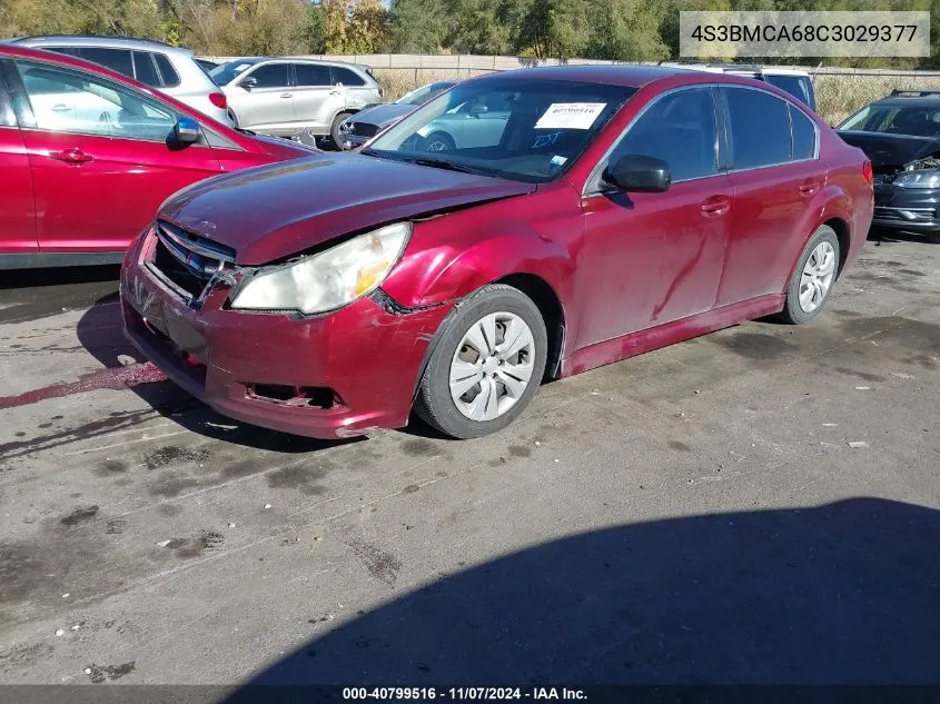 2012 Subaru Legacy 2.5I VIN: 4S3BMCA68C3029377 Lot: 40799516