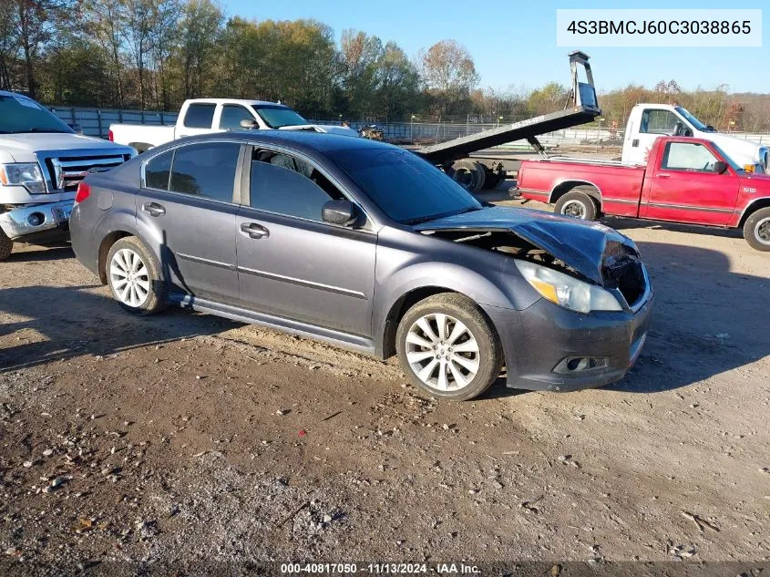 2012 Subaru Legacy 2.5I Limited VIN: 4S3BMCJ60C3038865 Lot: 40817050