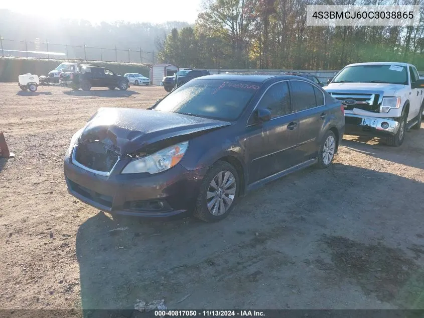 2012 Subaru Legacy 2.5I Limited VIN: 4S3BMCJ60C3038865 Lot: 40817050