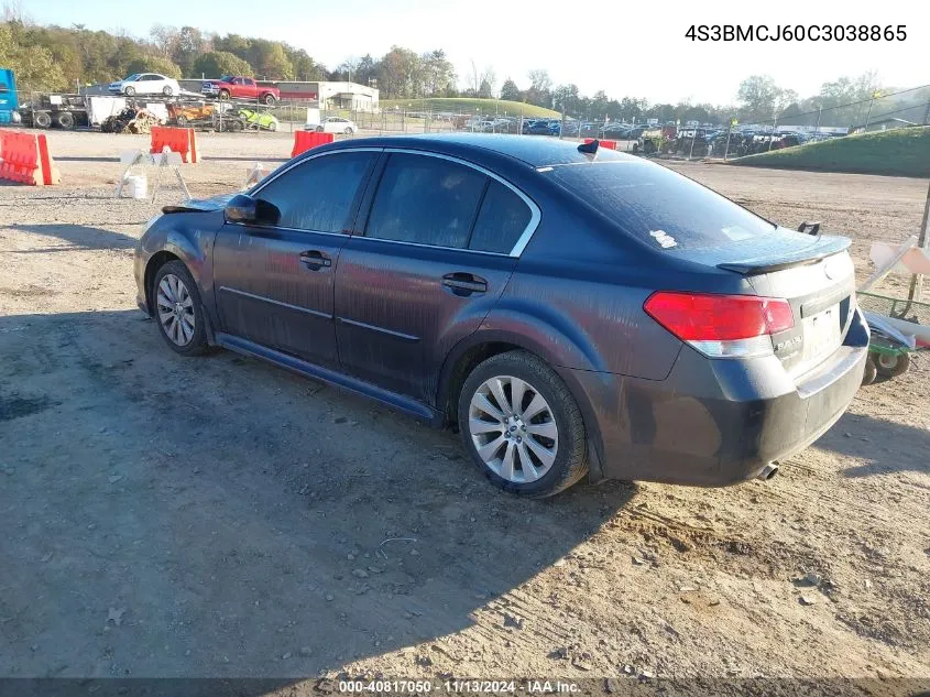 2012 Subaru Legacy 2.5I Limited VIN: 4S3BMCJ60C3038865 Lot: 40817050