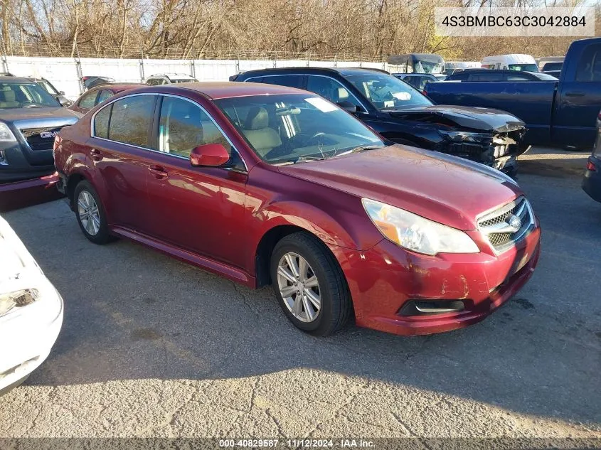 2012 Subaru Legacy 2.5I Premium VIN: 4S3BMBC63C3042884 Lot: 40829587