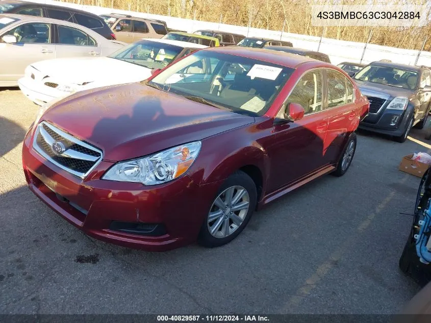 2012 Subaru Legacy 2.5I Premium VIN: 4S3BMBC63C3042884 Lot: 40829587